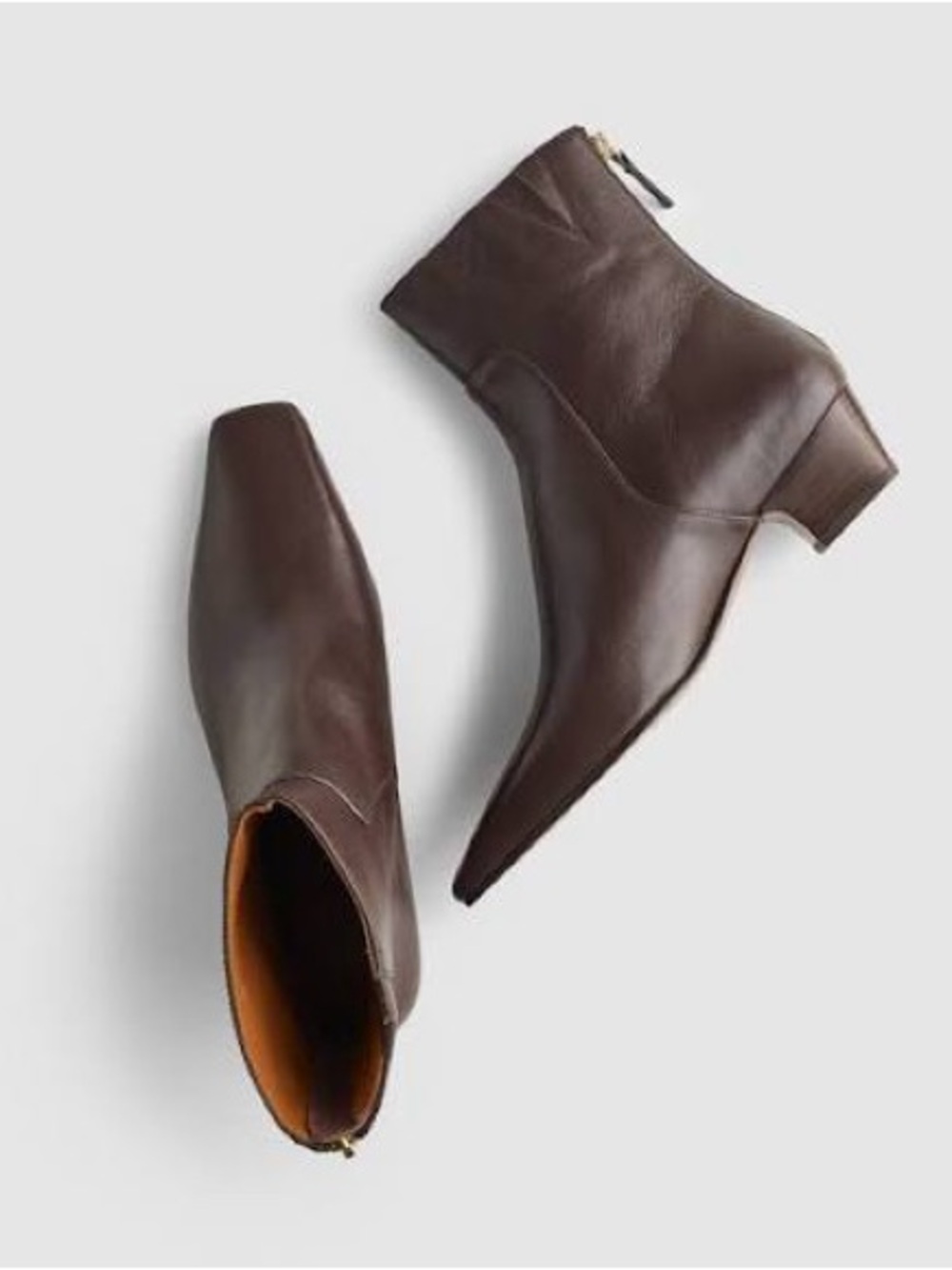 Madewell The Lexie Ankle Boot in Turkish Coffee Brown Leather Size 8 NWOB - Picture 3 of 16